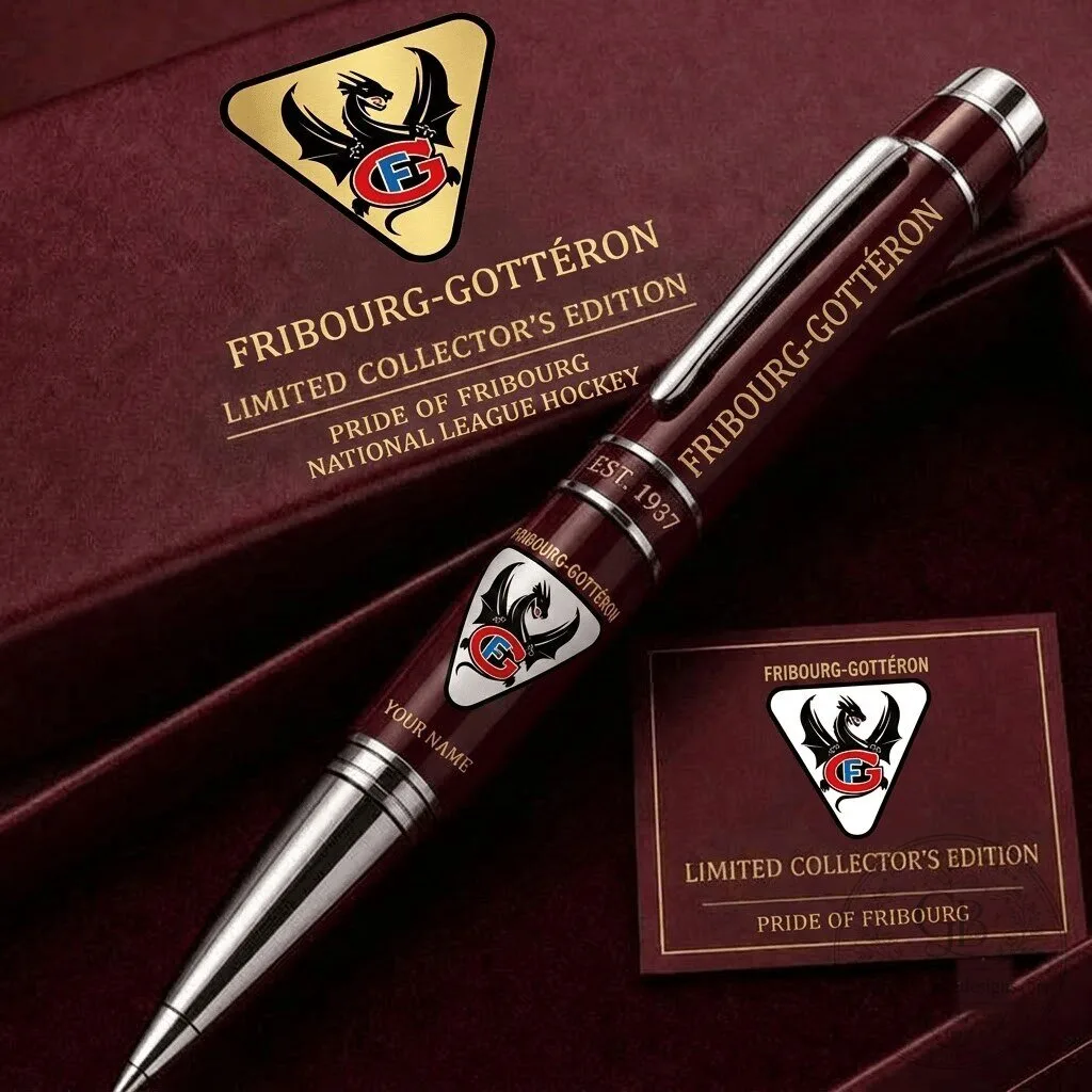 Fribourg-Gottéron National League Hockey Team Limited Collector's Edition Pen
