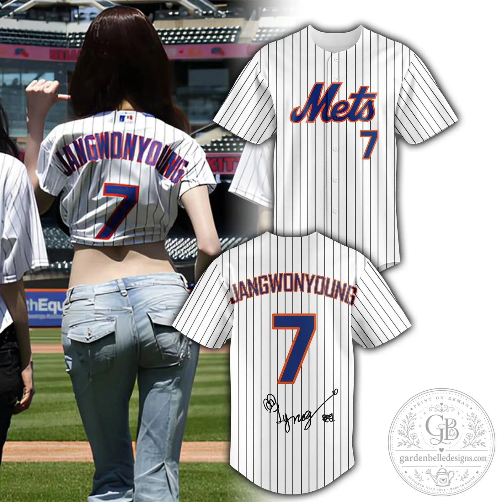 New York Mets Baseball Jersey featuring Wonyoung Jang