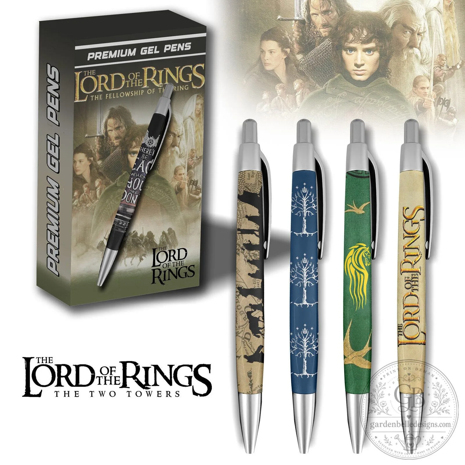 The Lord of the Rings The Fellowship of the Ring Premium Gel Pen Set