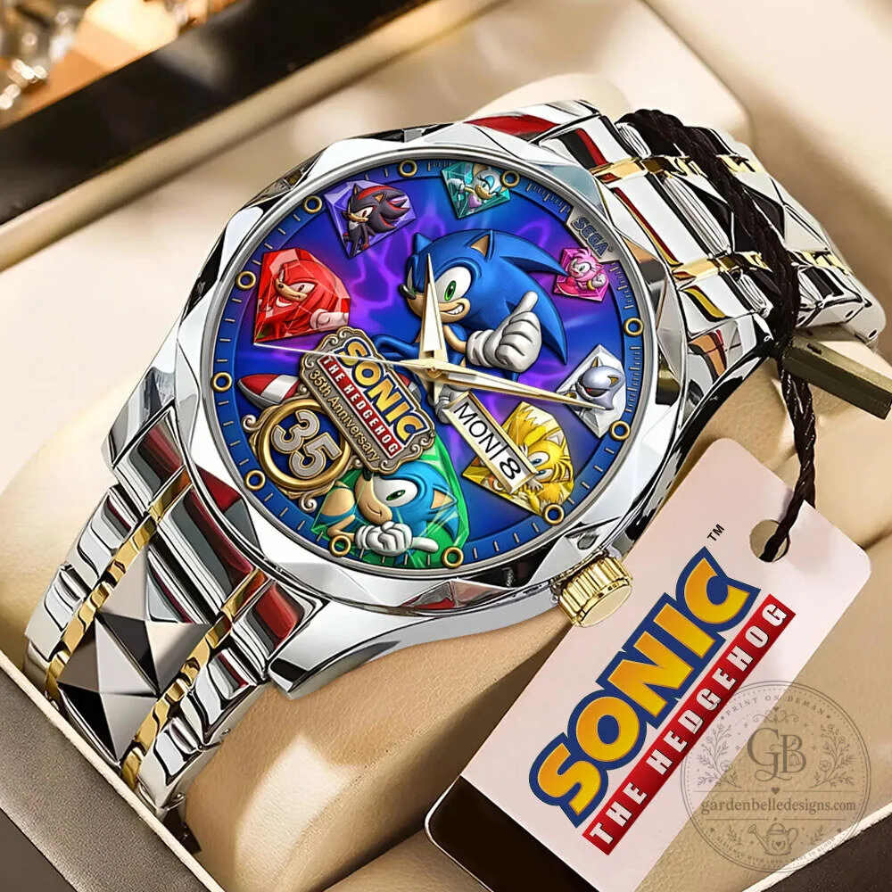 Sonic The Hedgehog 35th Anniversary Stainless Steel Quartz Watch