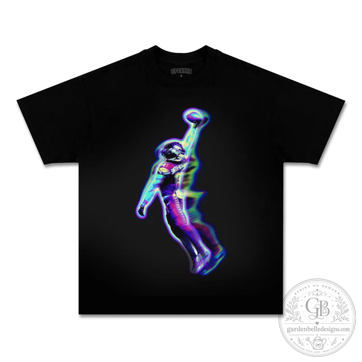 Jaxon Smith-Njigba Football Player Graphic Black T-Shirt