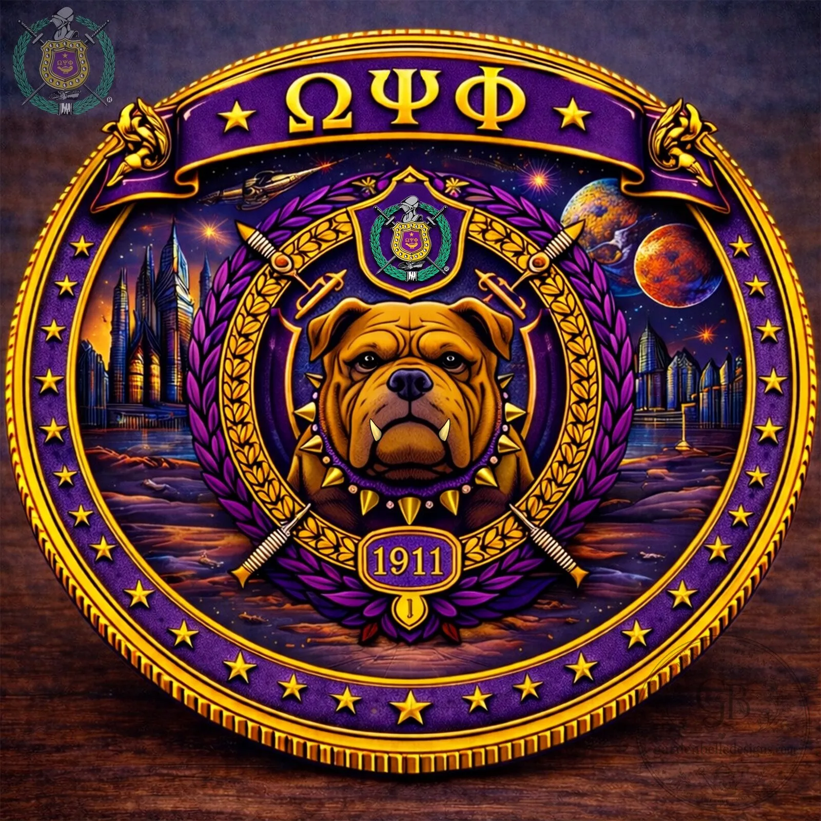 Omega Psi Phi Fraternity Bulldog Commemorative Coin 1911