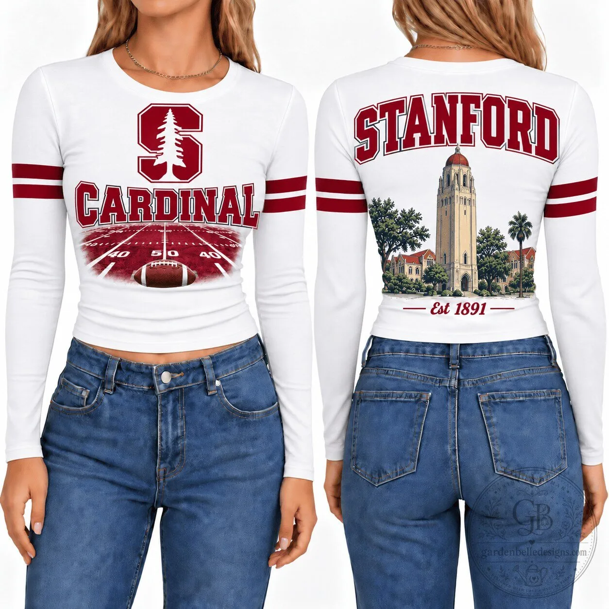Stanford Cardinal Women's Football Season Long Sleeve Shirt