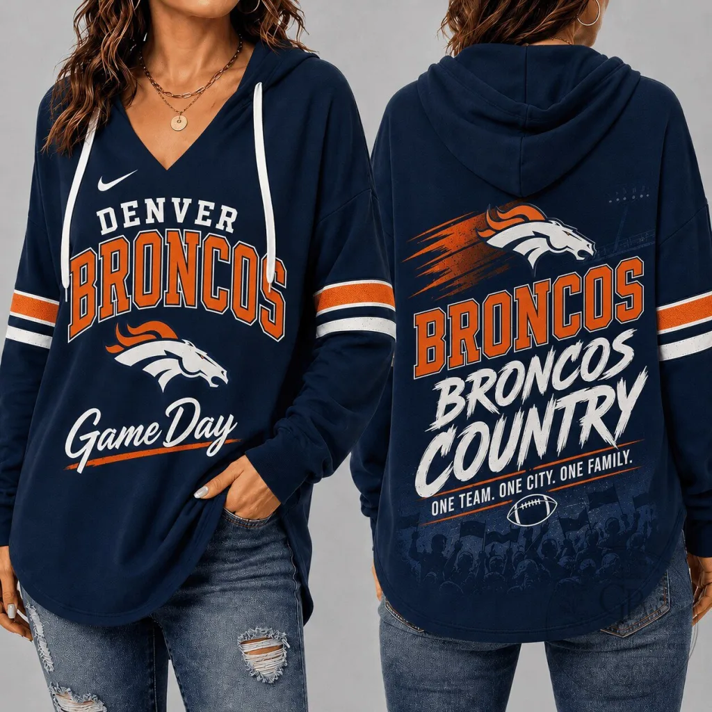 Denver Broncos Game Day Country One Team One City One Family Hoodie Denver Broncos Game Day Country One Team One City One Family Hoodie