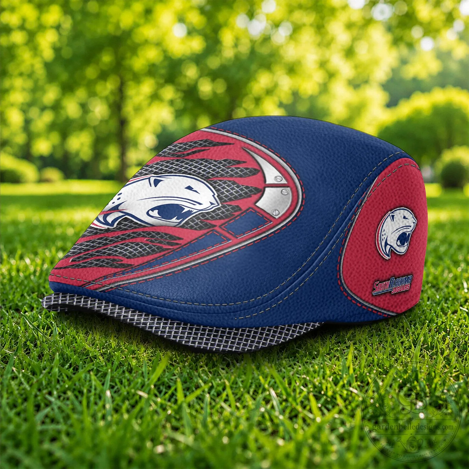 South Alabama Jaguars NCAA Flat Cap, Golf Hat