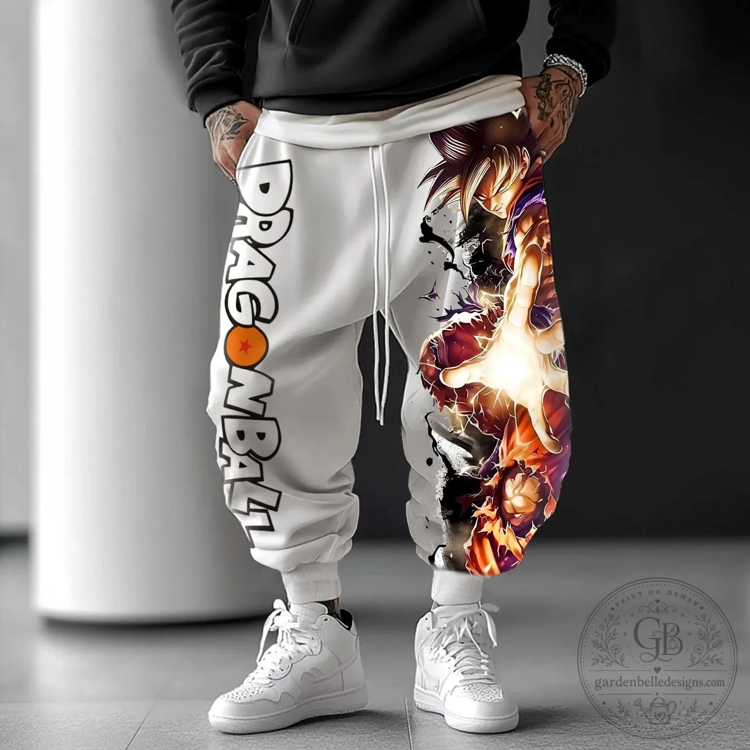 Dragon Ball Z Goku Super Saiyan Power Anime Jogger Pants