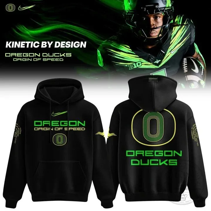 Nike Black Oregon Ducks Origin of Speed Football Hoodie