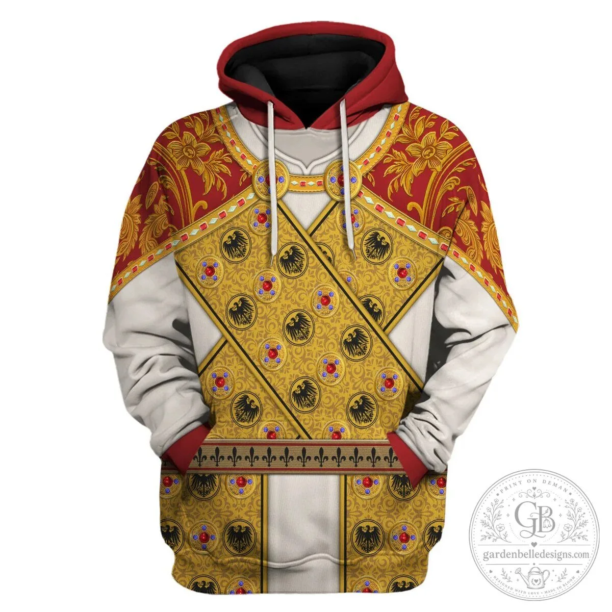 Holy Roman Emperor Imperial Dress Cosplay Costume Hoodie and Pants Set 23 Holy Roman Emperor Imperial Dress Cosplay Costume Hoodie and Pants Set