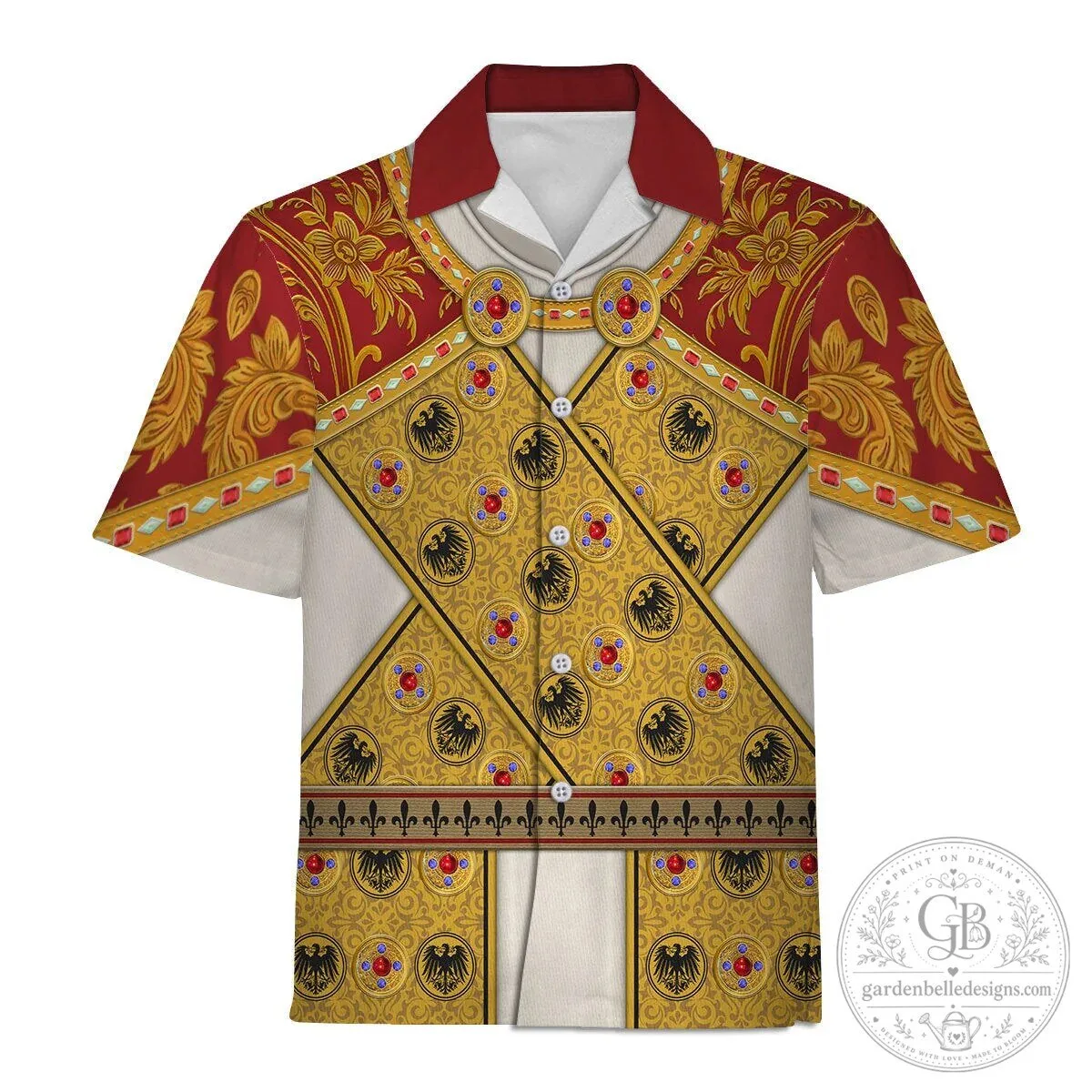 Holy Roman Emperor Imperial Dress Cosplay Costume Hoodie and Pants Set 25 Holy Roman Emperor Imperial Dress Cosplay Costume Hoodie and Pants Set