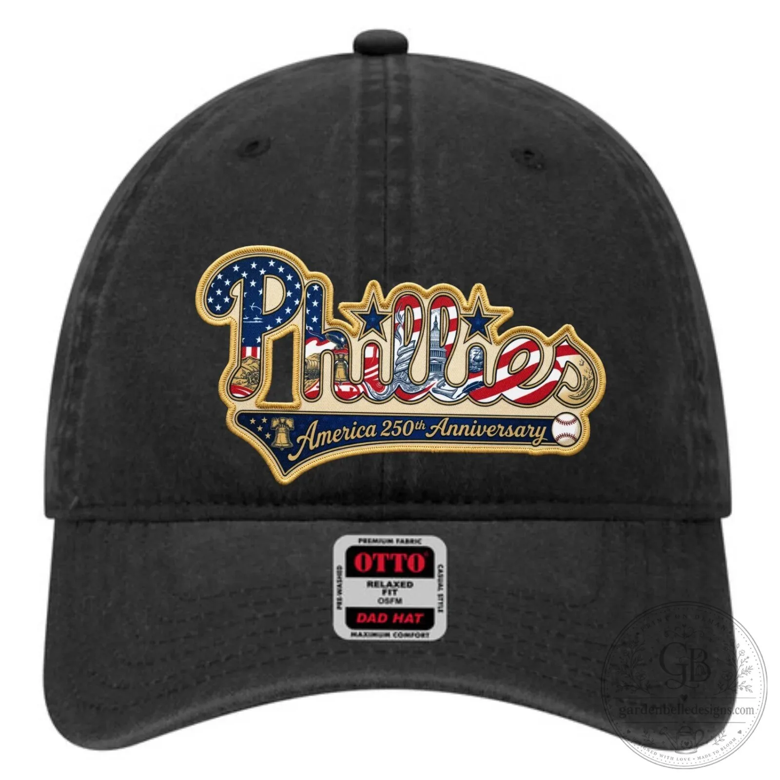Philadelphia Phillies America 250th Anniversary Embroidered White Dad Hat 11 Philadelphia Phillies America 250th Anniversary Embroidered White Dad Hat