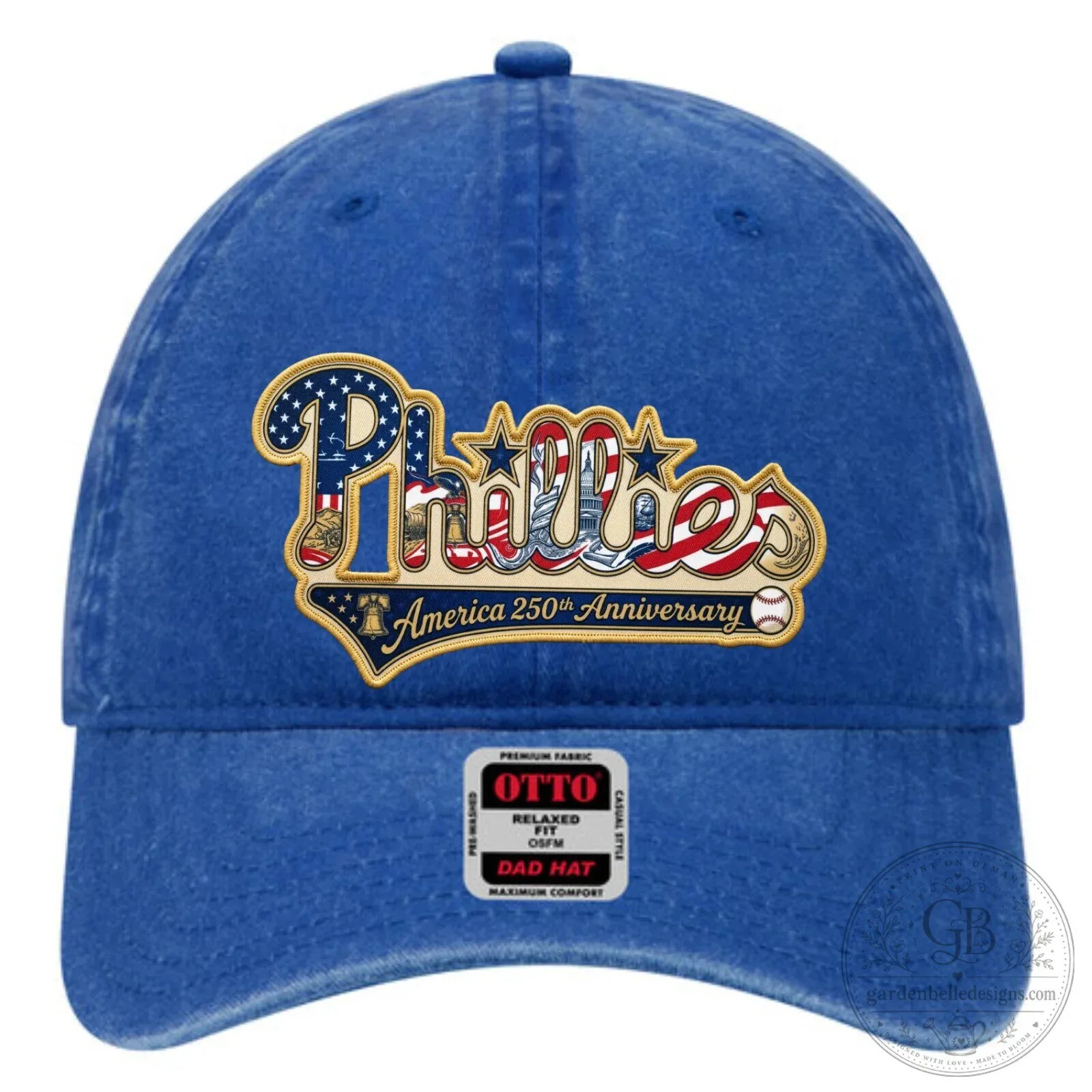 Philadelphia Phillies America 250th Anniversary Embroidered White Dad Hat 12 Philadelphia Phillies America 250th Anniversary Embroidered White Dad Hat