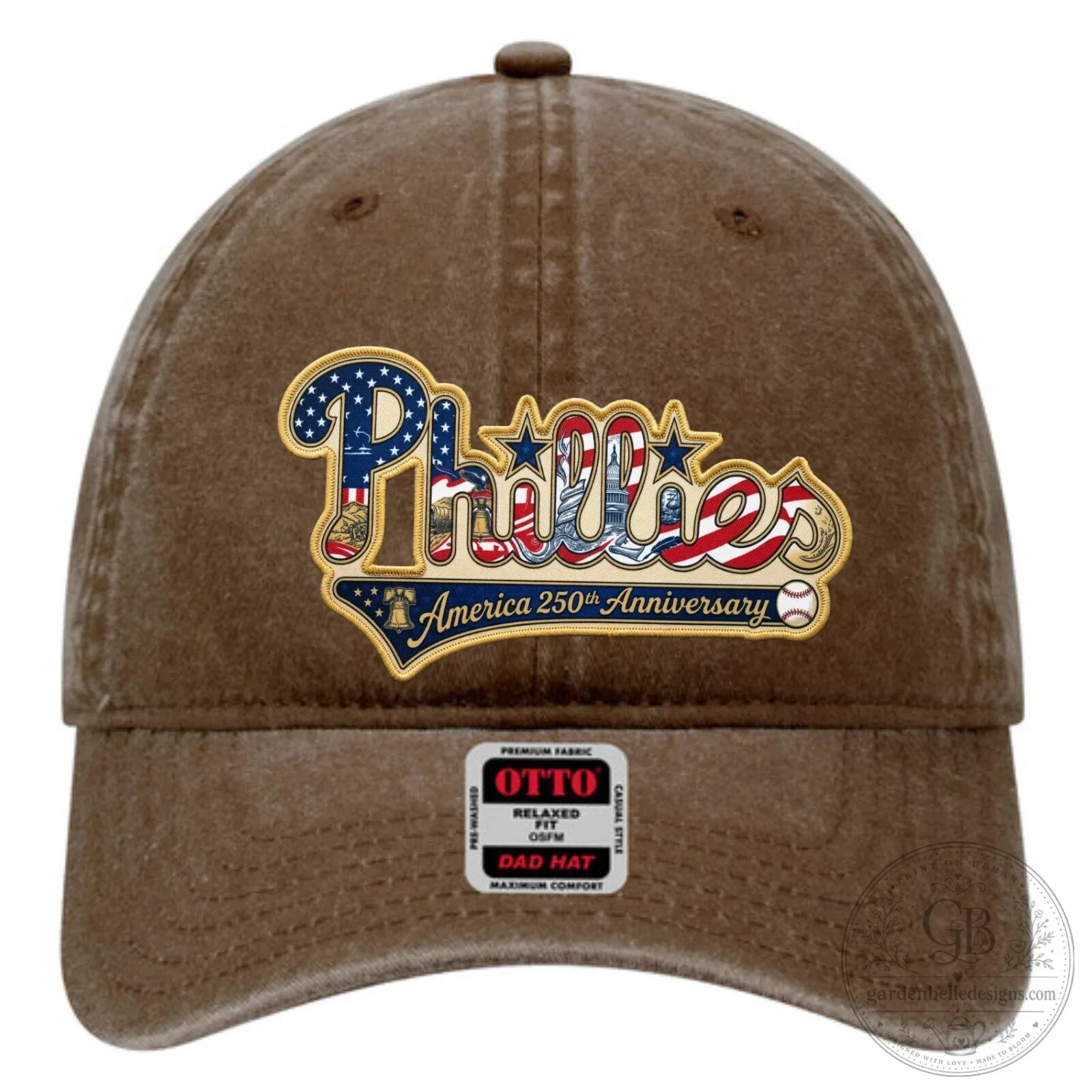 Philadelphia Phillies America 250th Anniversary Embroidered White Dad Hat 15 Philadelphia Phillies America 250th Anniversary Embroidered White Dad Hat