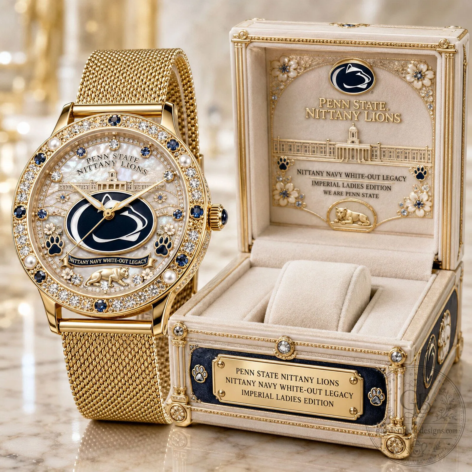 Penn State Nittany Lions Imperial Ladies Edition Gold Watch