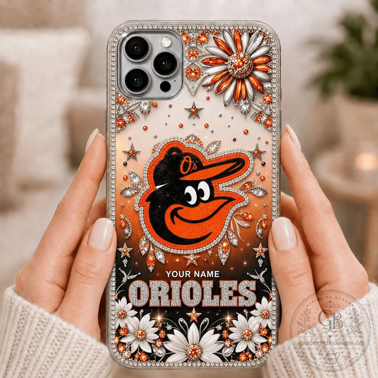 Baltimore Orioles Baseball Team Custom Name Phone Case