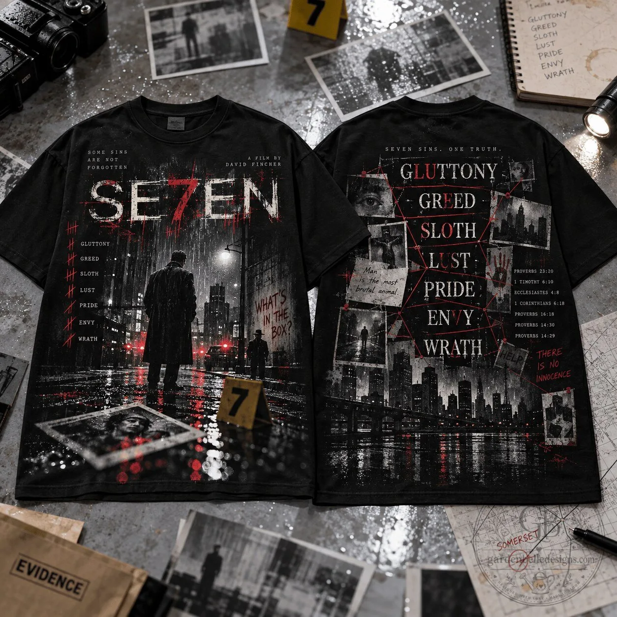 Seven Movie Seven Sins One Truth T-Shirt