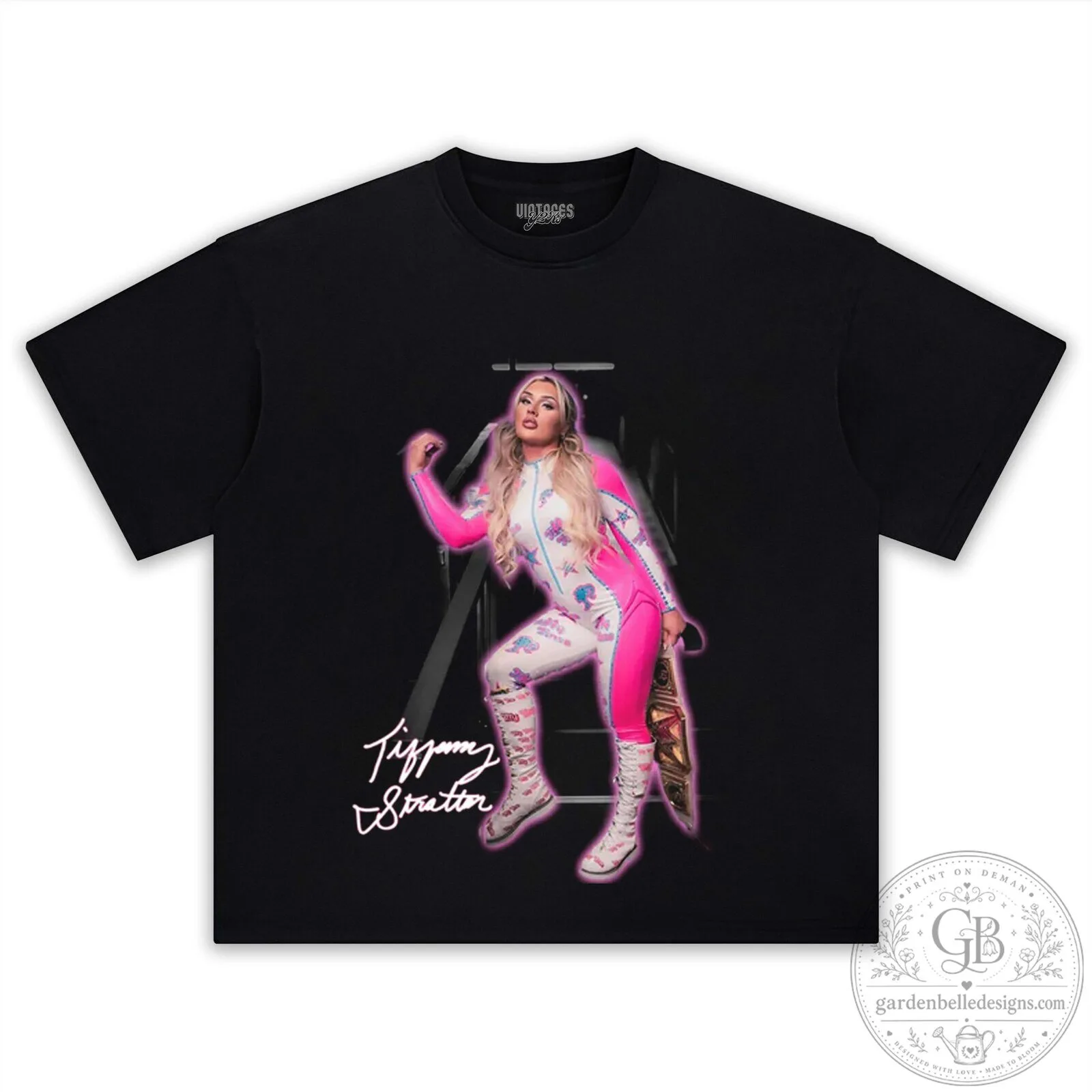 Tiffany Stratton WWE Professional Wrestler Black Graphic T-Shirt 10 Tiffany Stratton WWE Professional Wrestler Black Graphic T-Shirt