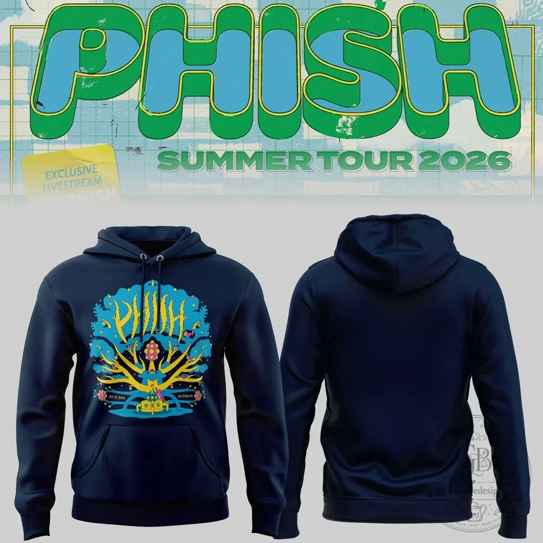 Phish Summer Tour 2026 Raleigh North Carolina Hoodie