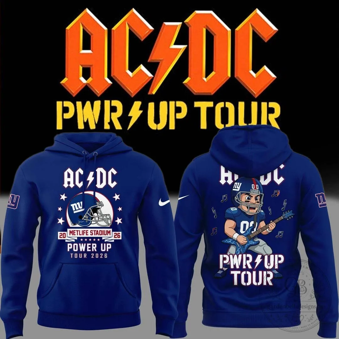 New York Giants Football Team Hoodie from AC/DC Power Up Tour