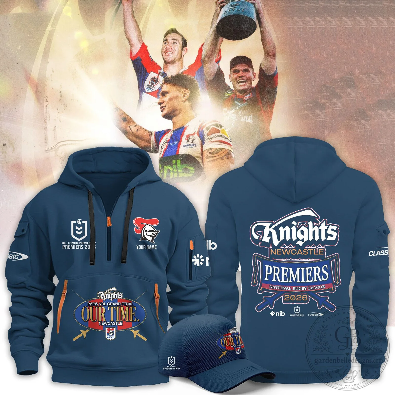 Newcastle Knights National Rugby League Premiers 2026 Our Time Hoodie