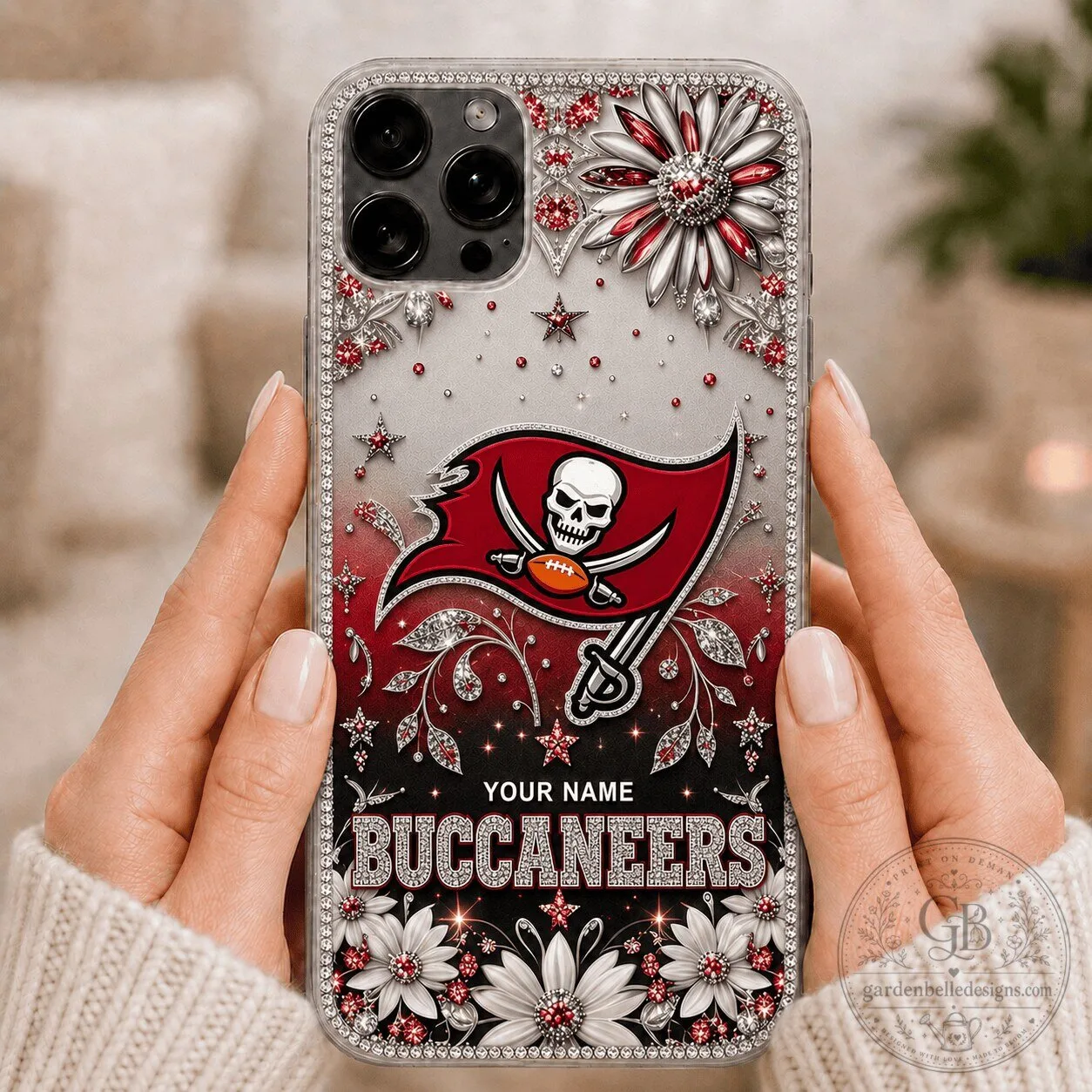 Tampa Bay Buccaneers Personalized Custom Name Football Team Phone Case