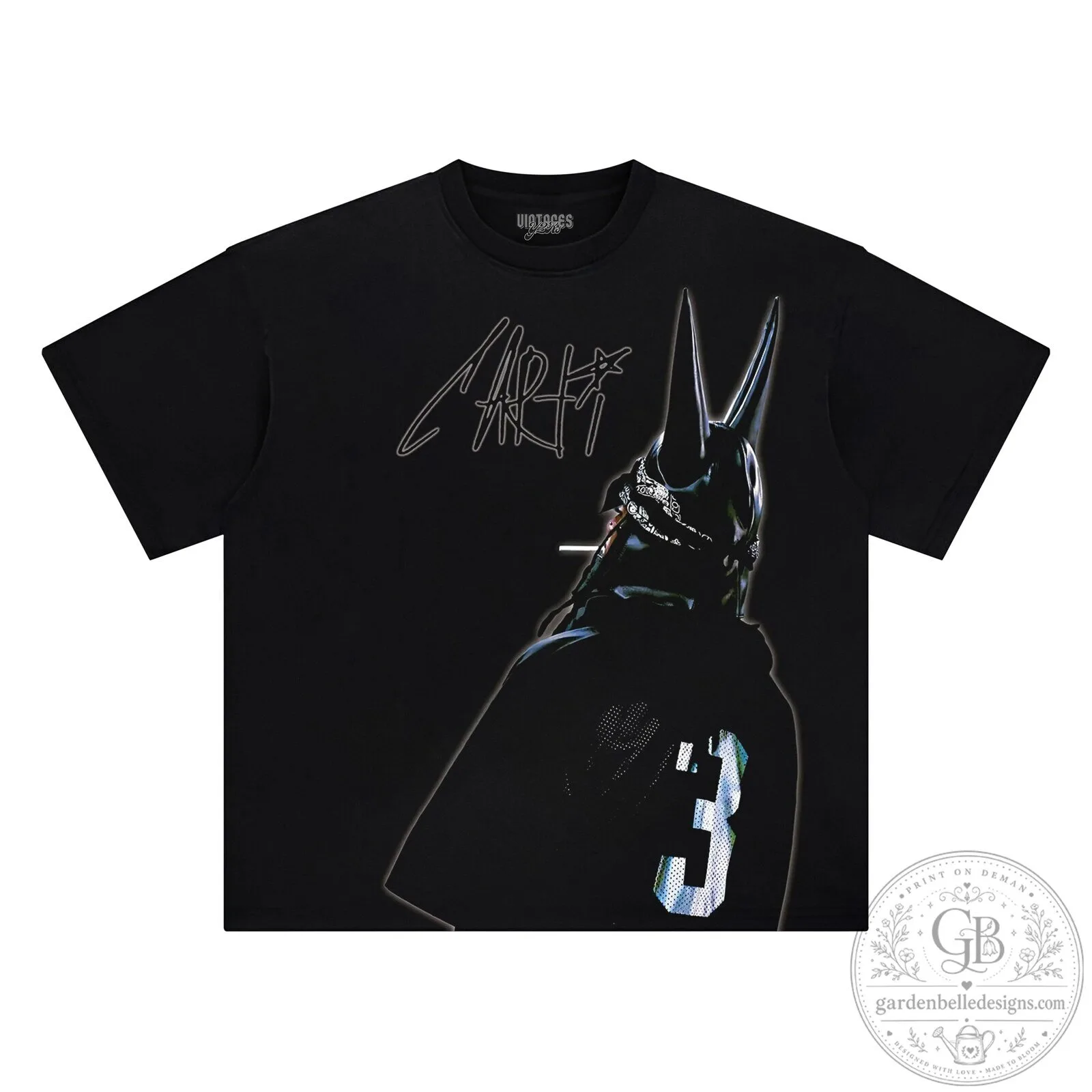 Playboi Carti 2024 Tour Merch Black Graphic T-Shirt