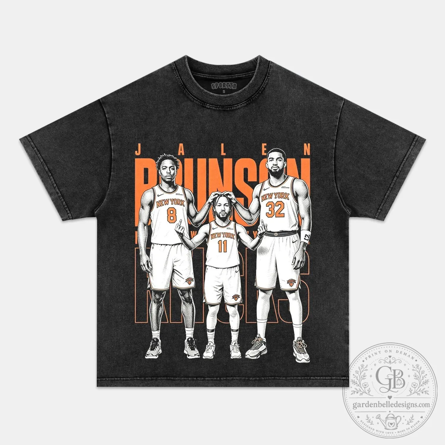 New York Basketball Jalen Brunson Julius Randle RJ Barrett Graphic T-Shirt