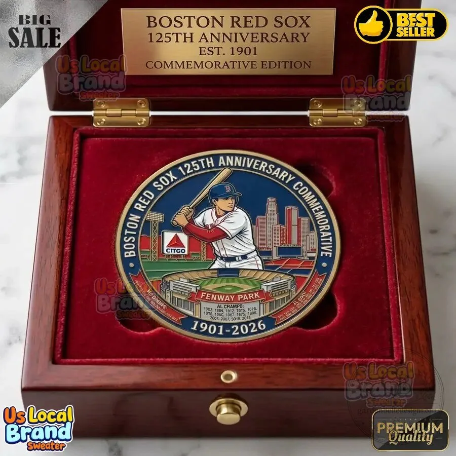 Boston Red Sox 125th Anniversary Fenway Park Commemorative Baseball Coin