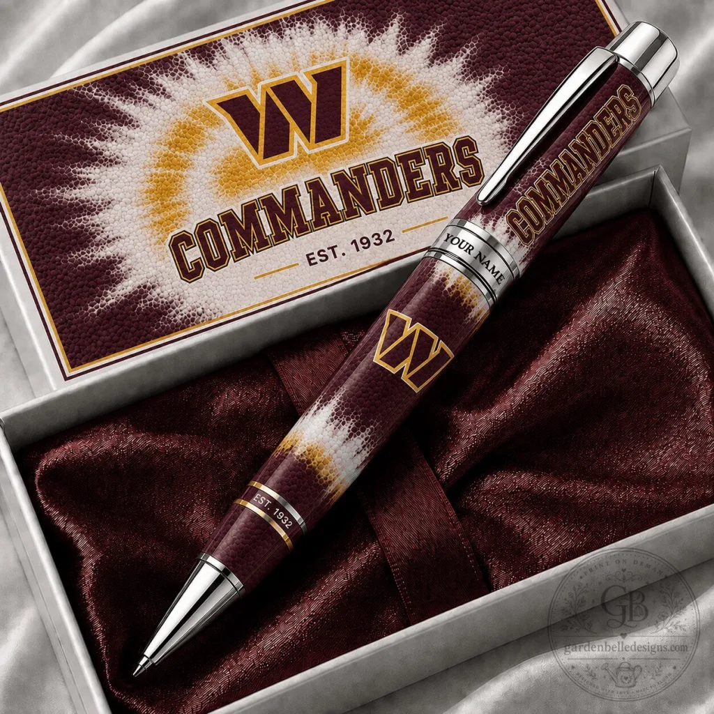 Personalized Ballpoint Pen for Washington Commanders Football Team Fans Personalized Ballpoint Pen for Washington Commanders Football Team Fans