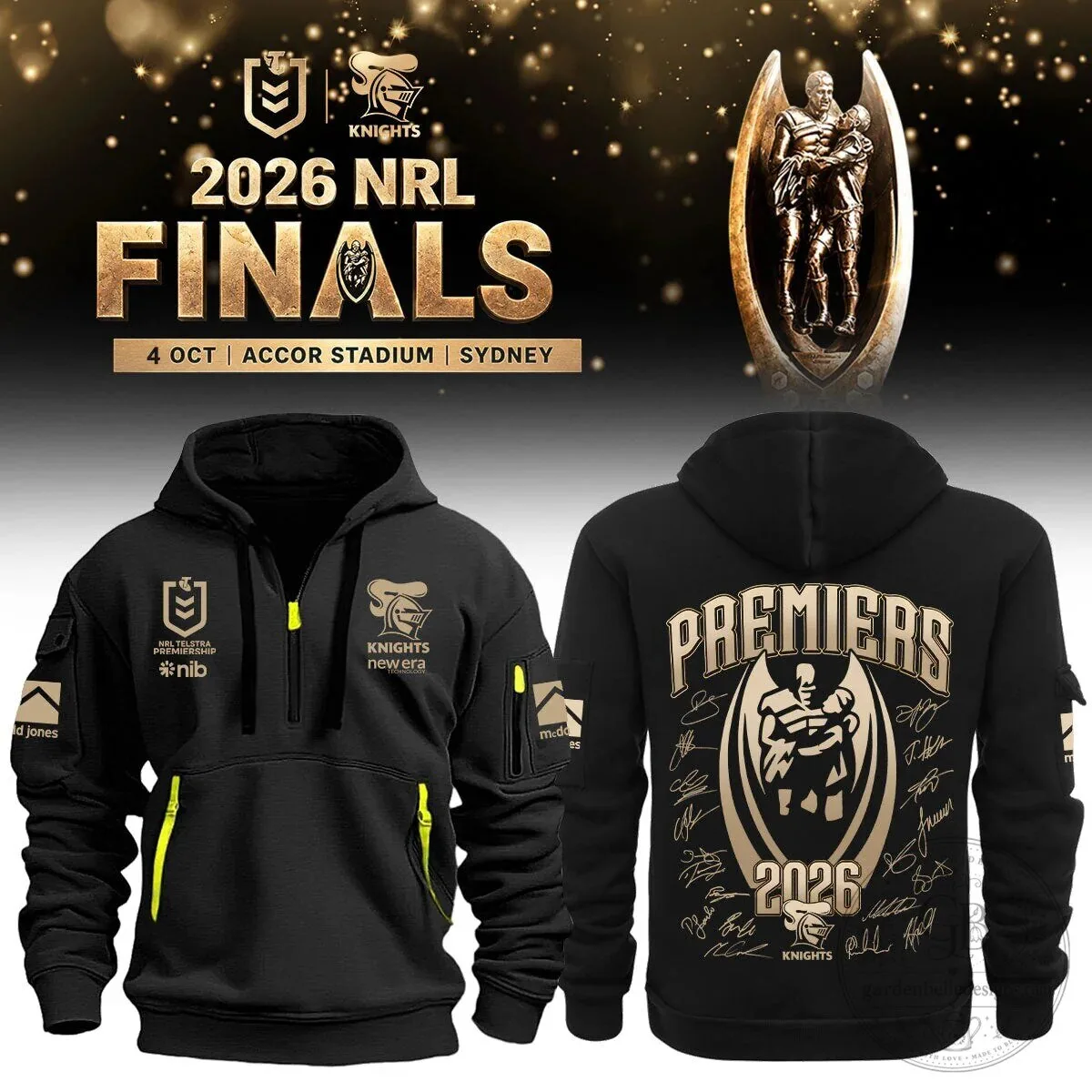 2026 NRL Finals Champions Hoodie of Newcastle Knights Rugby League