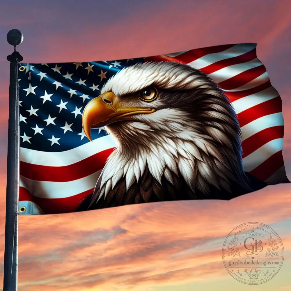 United States Semiquincentennial 250th Anniversary American Flag with Eagle