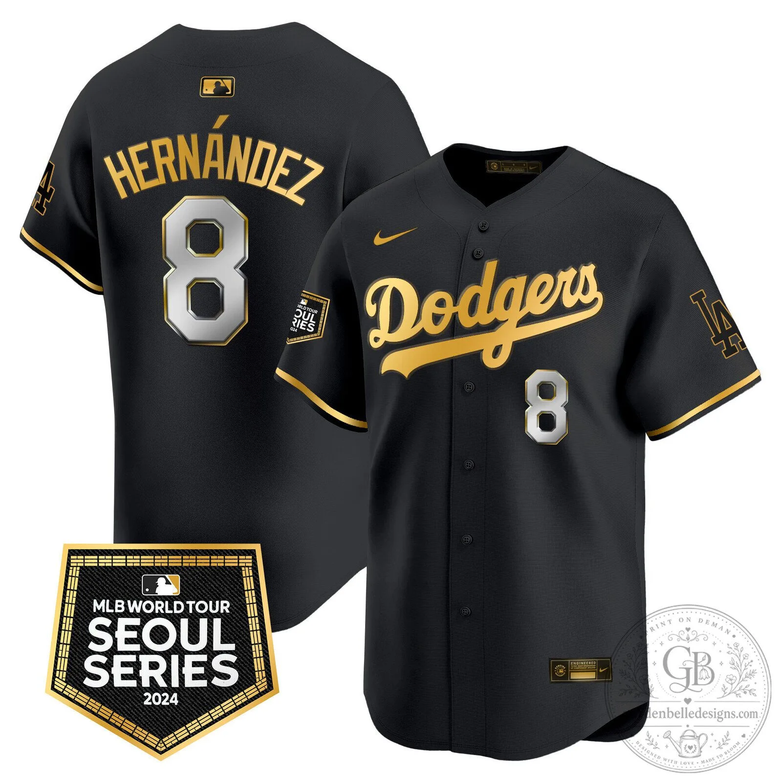 Los Angeles Dodgers Shohei Ohtani 2024 Seoul Series Black Baseball Jersey 59 Los Angeles Dodgers Shohei Ohtani 2024 Seoul Series Black Baseball Jersey