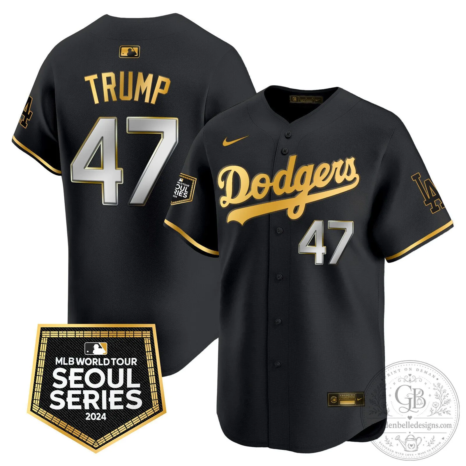 Los Angeles Dodgers Shohei Ohtani 2024 Seoul Series Black Baseball Jersey 61 Los Angeles Dodgers Shohei Ohtani 2024 Seoul Series Black Baseball Jersey