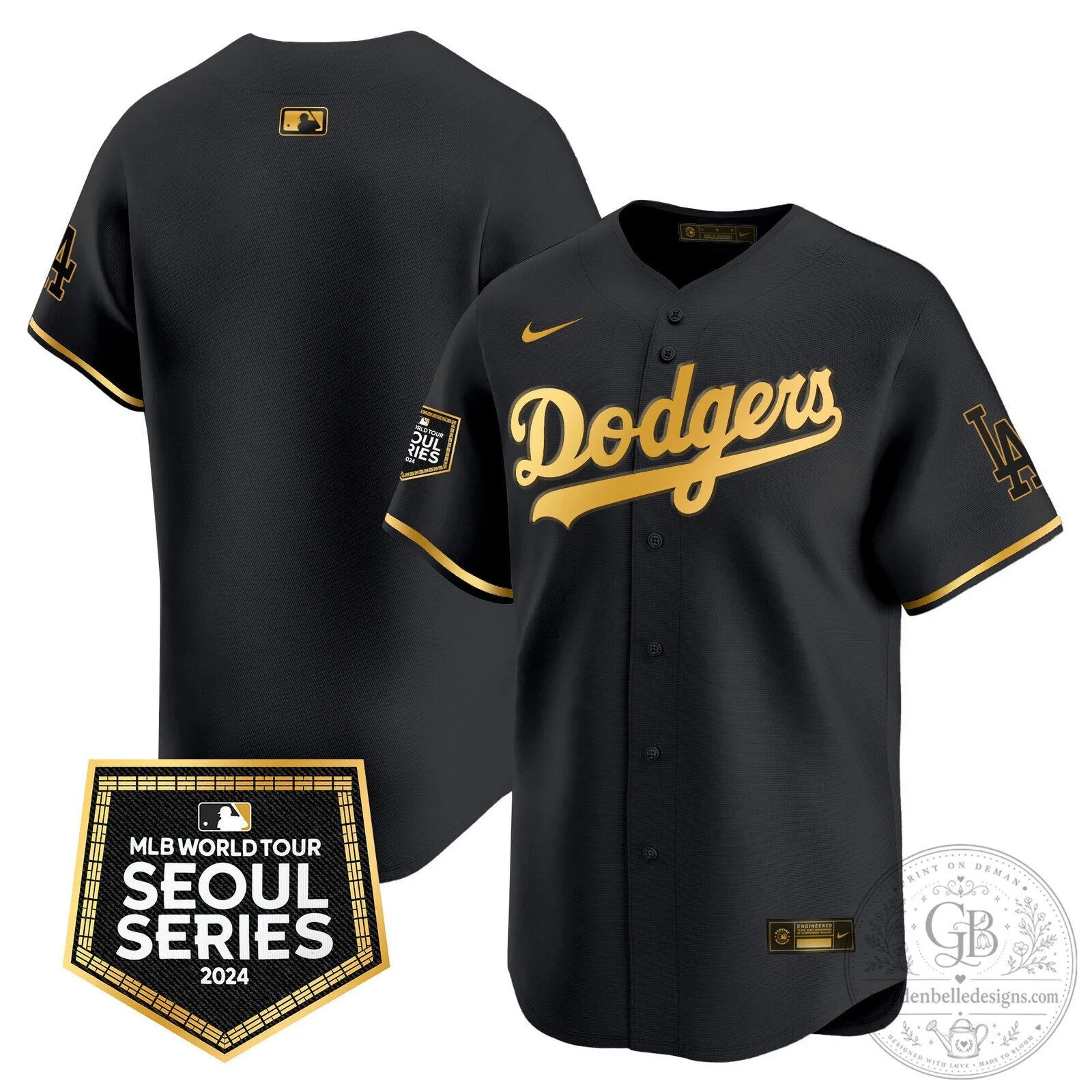 Los Angeles Dodgers Shohei Ohtani 2024 Seoul Series Black Baseball Jersey 63 Los Angeles Dodgers Shohei Ohtani 2024 Seoul Series Black Baseball Jersey