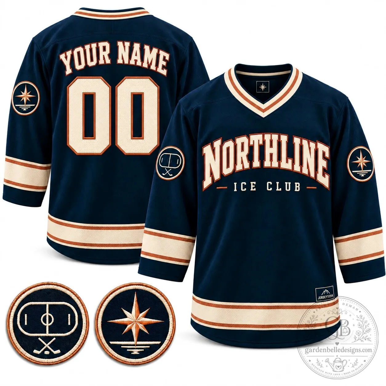 Northline Ice Club Custom Hockey Jersey with Name and Number