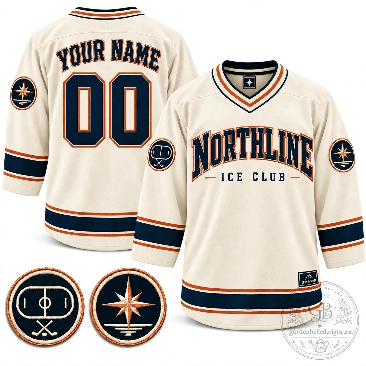 Northline Ice Club Custom Hockey Jersey with Name and Number 8 Northline Ice Club Custom Hockey Jersey with Name and Number