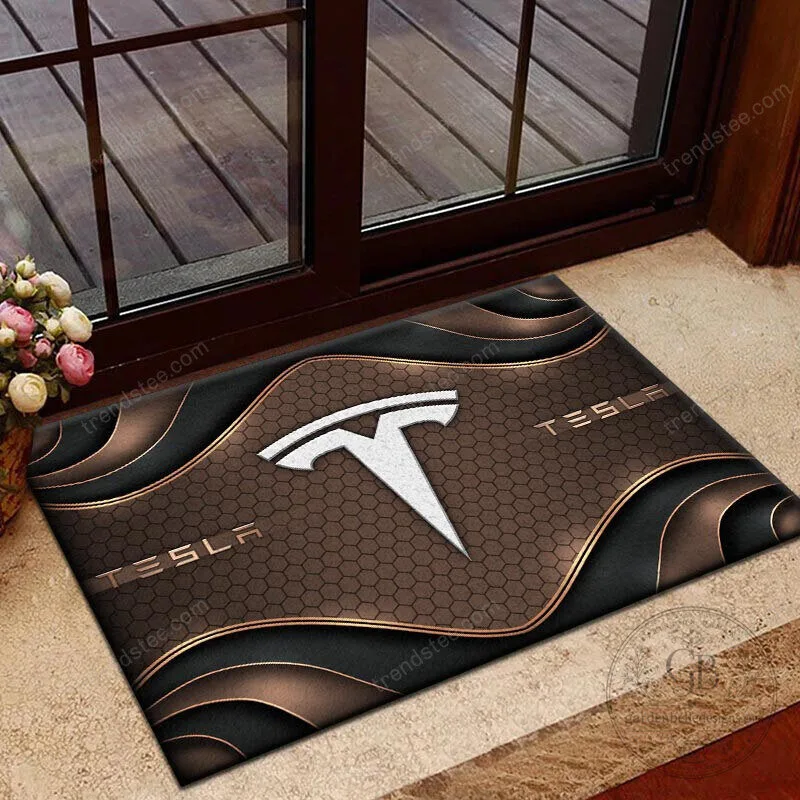 Tesla Motors Company Logo Personalized Welcome Doormat 11 Tesla Motors Company Logo Personalized Welcome Doormat