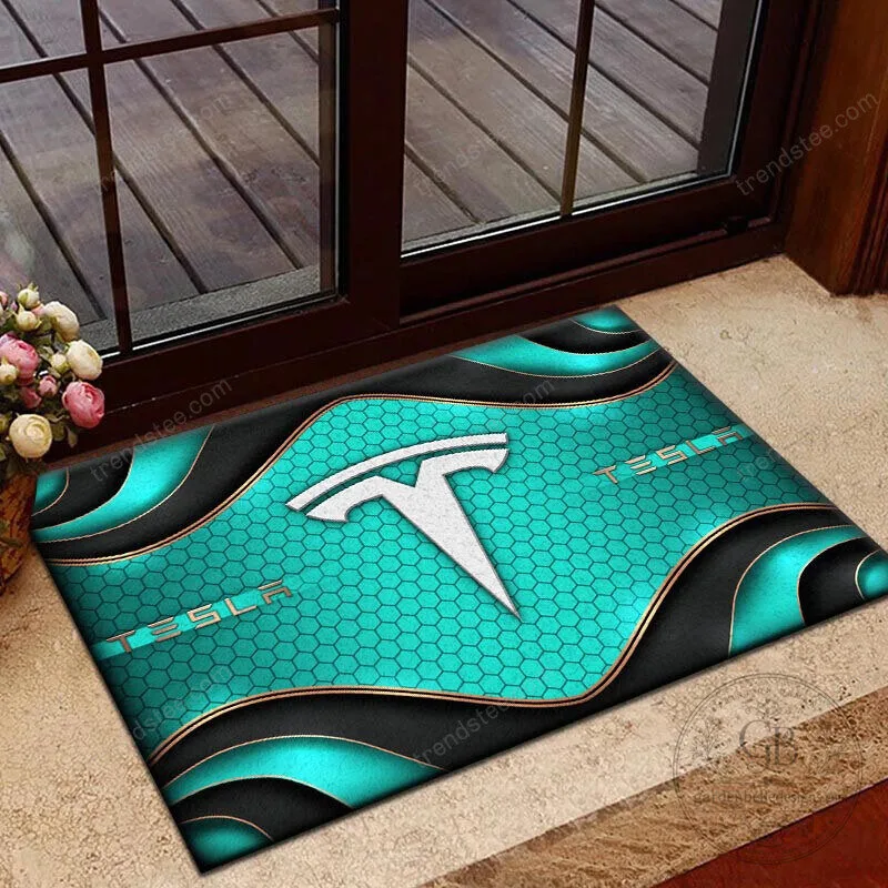 Tesla Motors Company Logo Personalized Welcome Doormat 12 Tesla Motors Company Logo Personalized Welcome Doormat