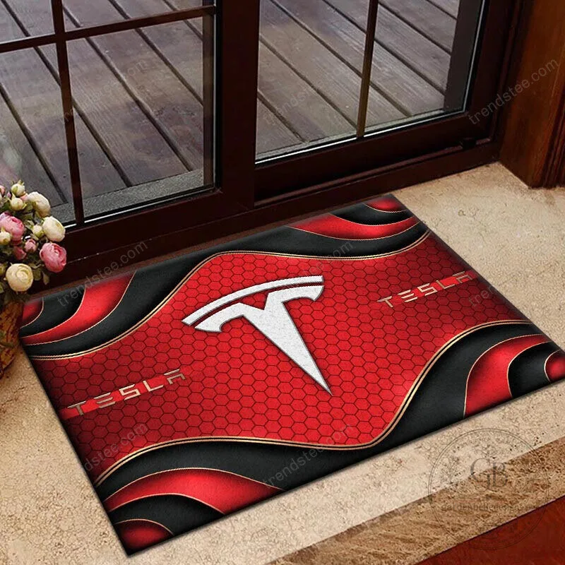 Tesla Motors Company Logo Personalized Welcome Doormat 15 Tesla Motors Company Logo Personalized Welcome Doormat